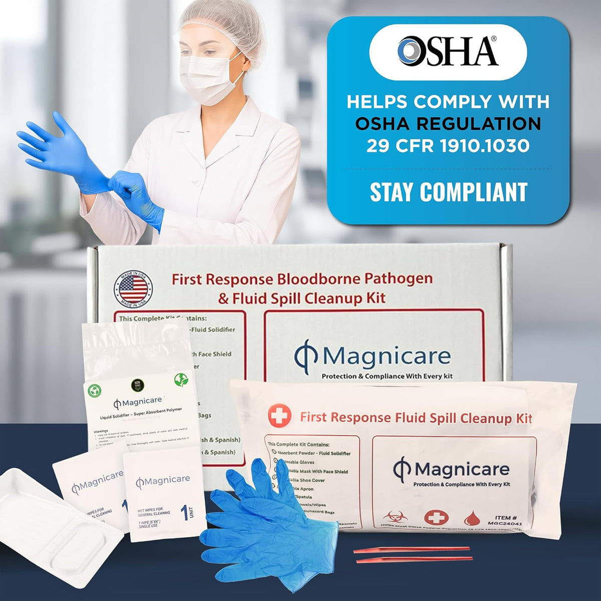 What OSHA Actually Requires in Your Bloodborne Pathogen Cleanup Kit (Line by Line)