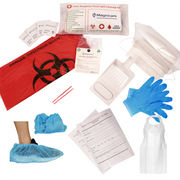 Magnicare bodily fluid and vomit cleanup kit in orange bag