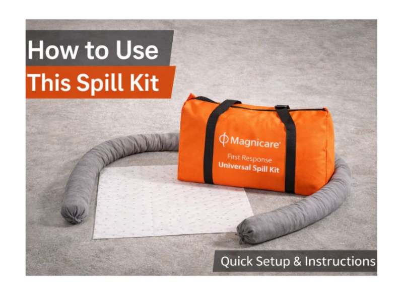 How to Use the Magnicare Universal Spill Kit